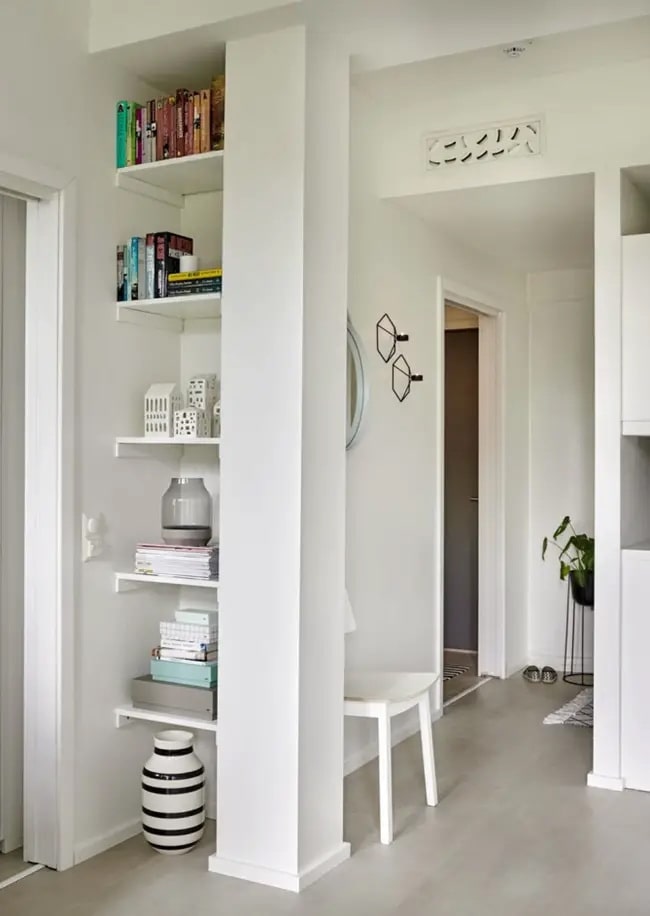 Ideas para decorar columnas Ideas para aprovechar columnas