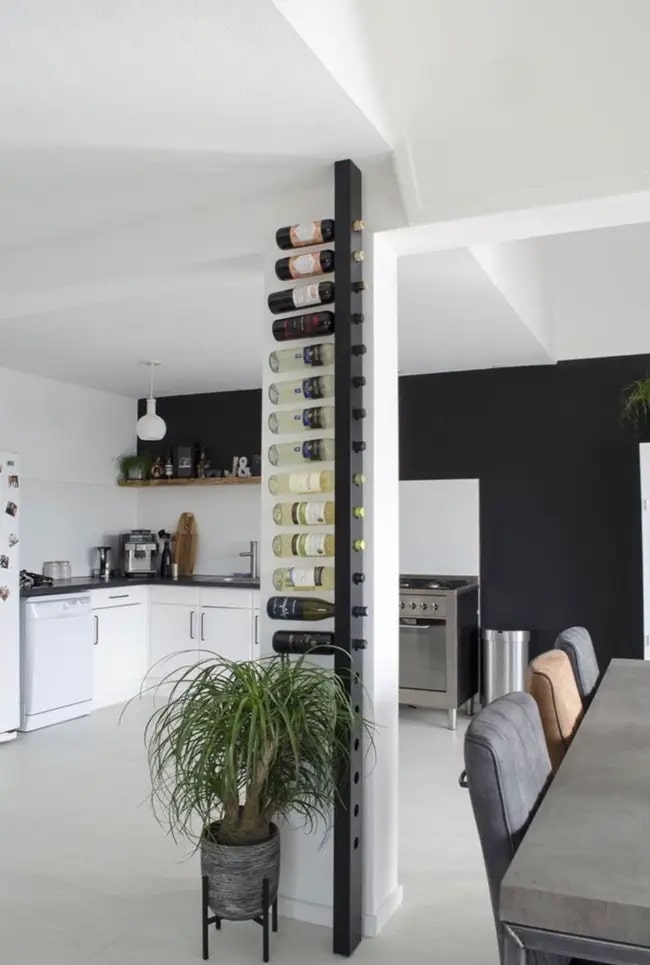 Una bodega en una columna Ideas para decorar columnas