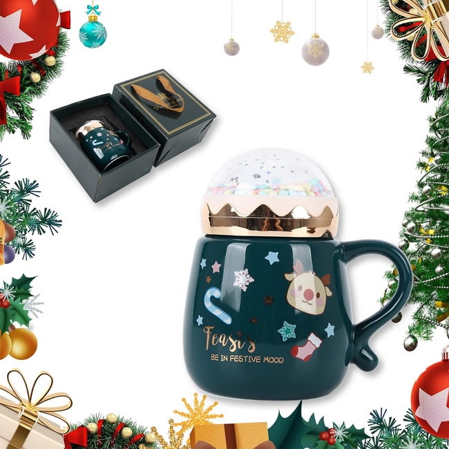 Tazas navideñas para regalar Taza navideña con renos