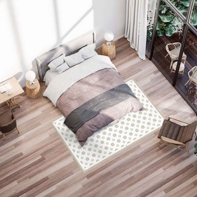 Alfombras vinílicas en dormitorios