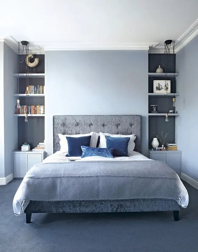 Dormitorios azules y grises El equilibrio perfecto entre azul y gris