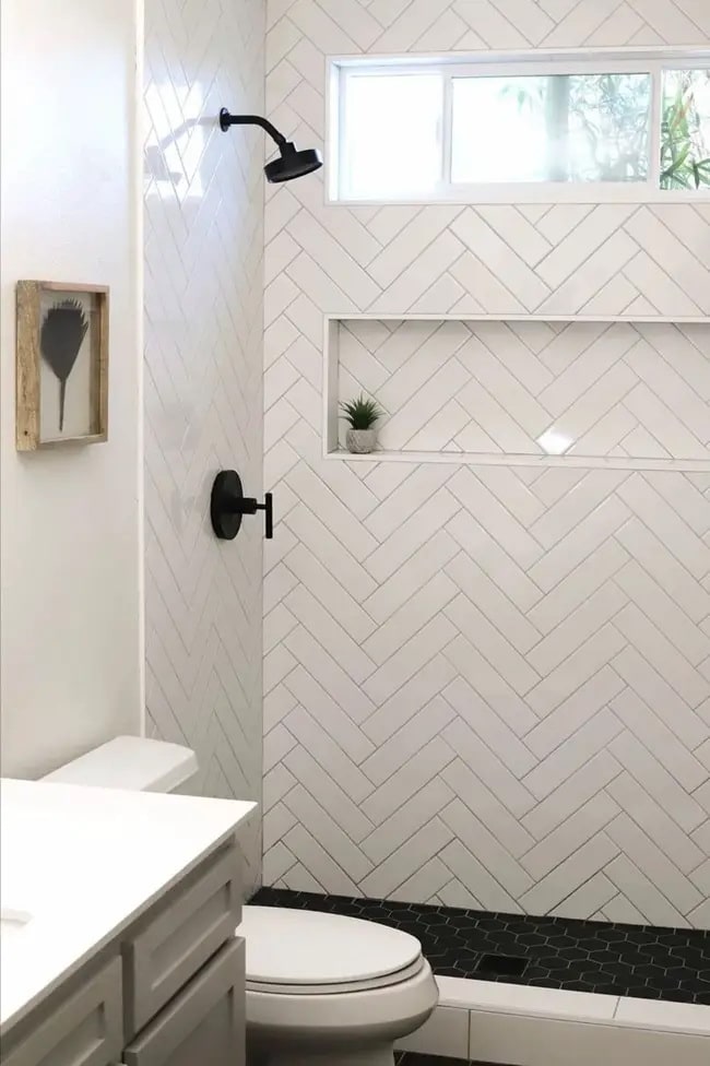 Hornacinas duchas Azulejos tipo metro