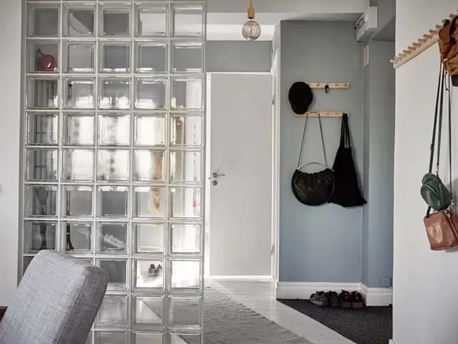 Paredes de pavés para separar ambientes Tabiques de pavés para separar ambientes