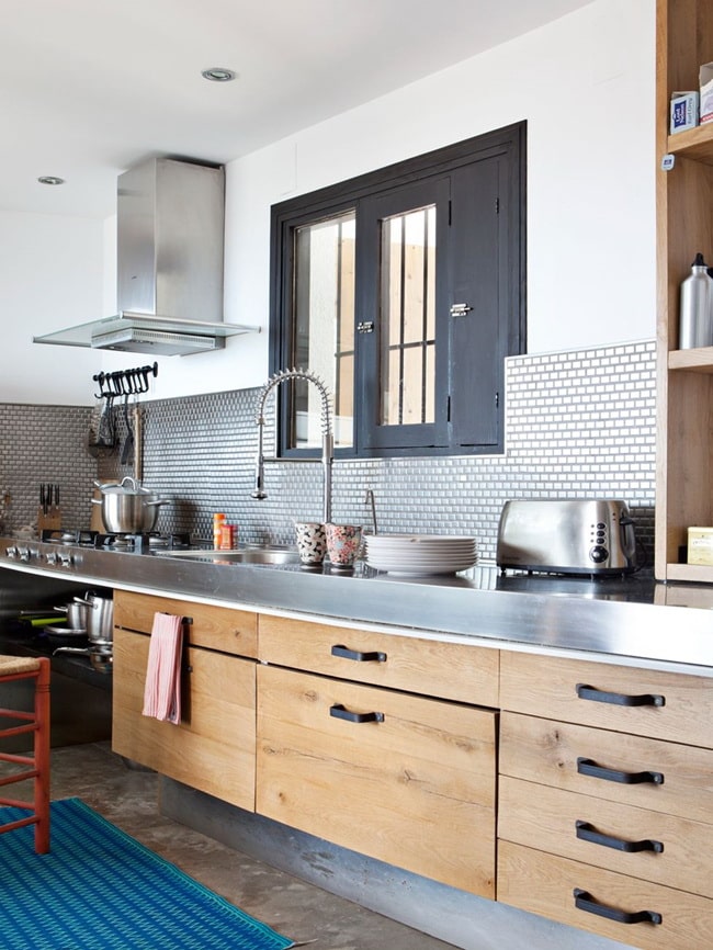 Cocina moderna estilo industrial