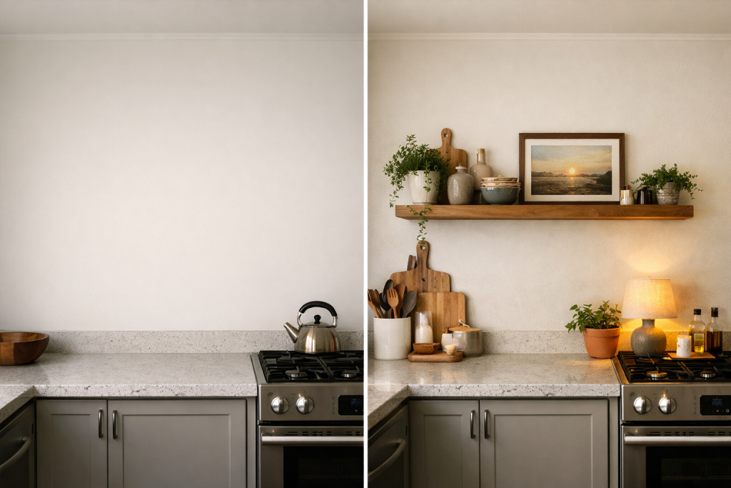 Cómo decorar una pared de cocina