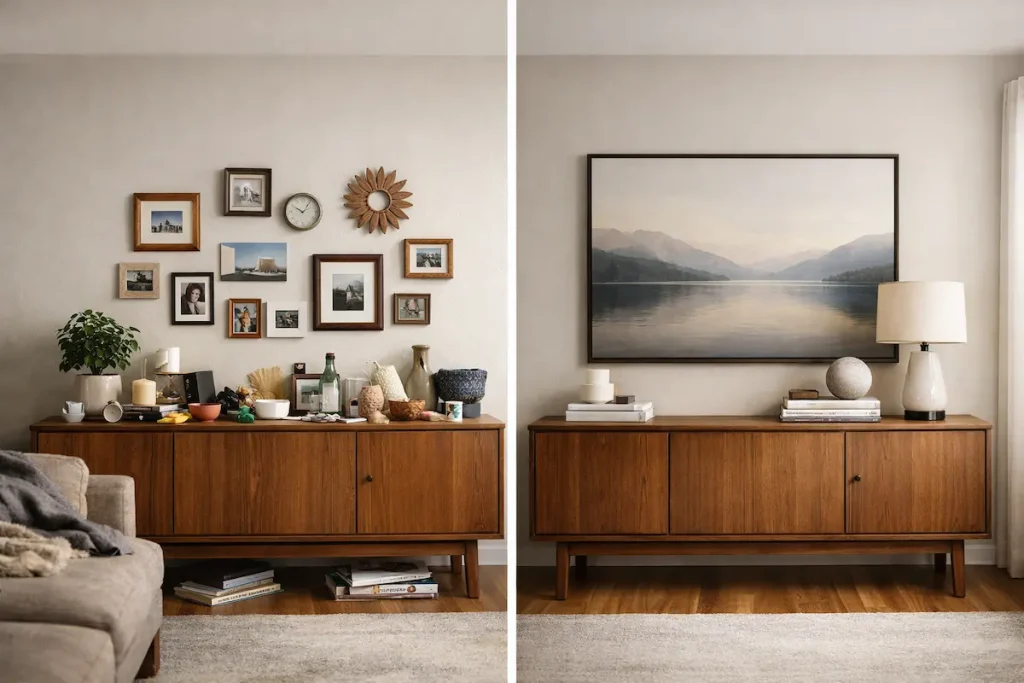 Cómo decorar un aparador de salón