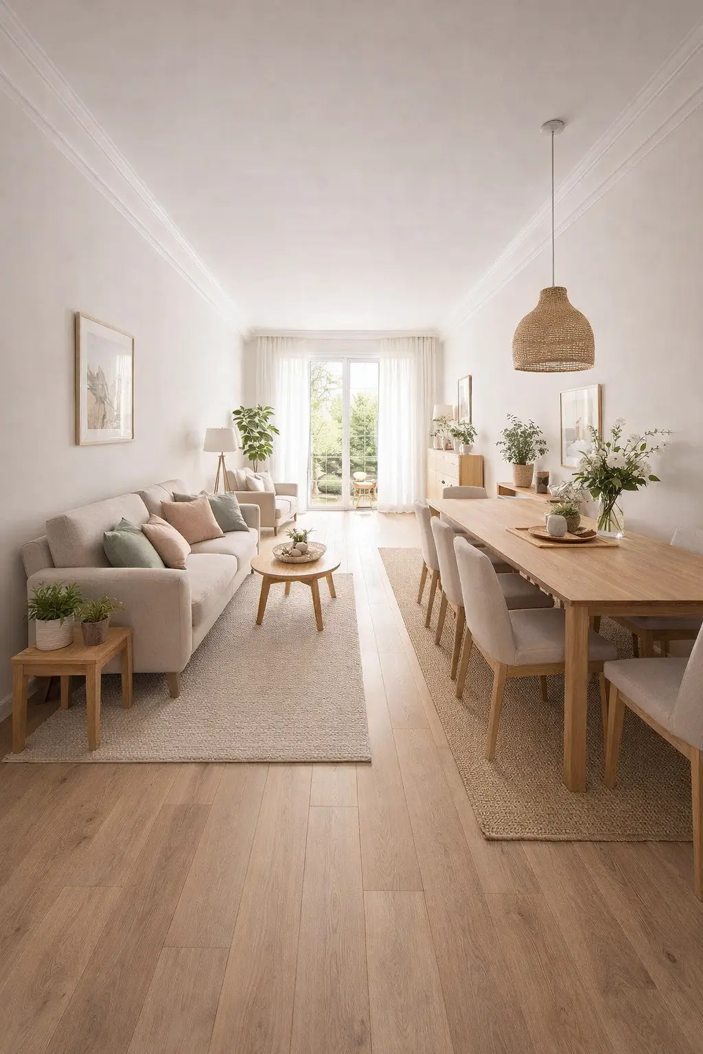 Planificación y distribución del espacio en habitaciones alargadas