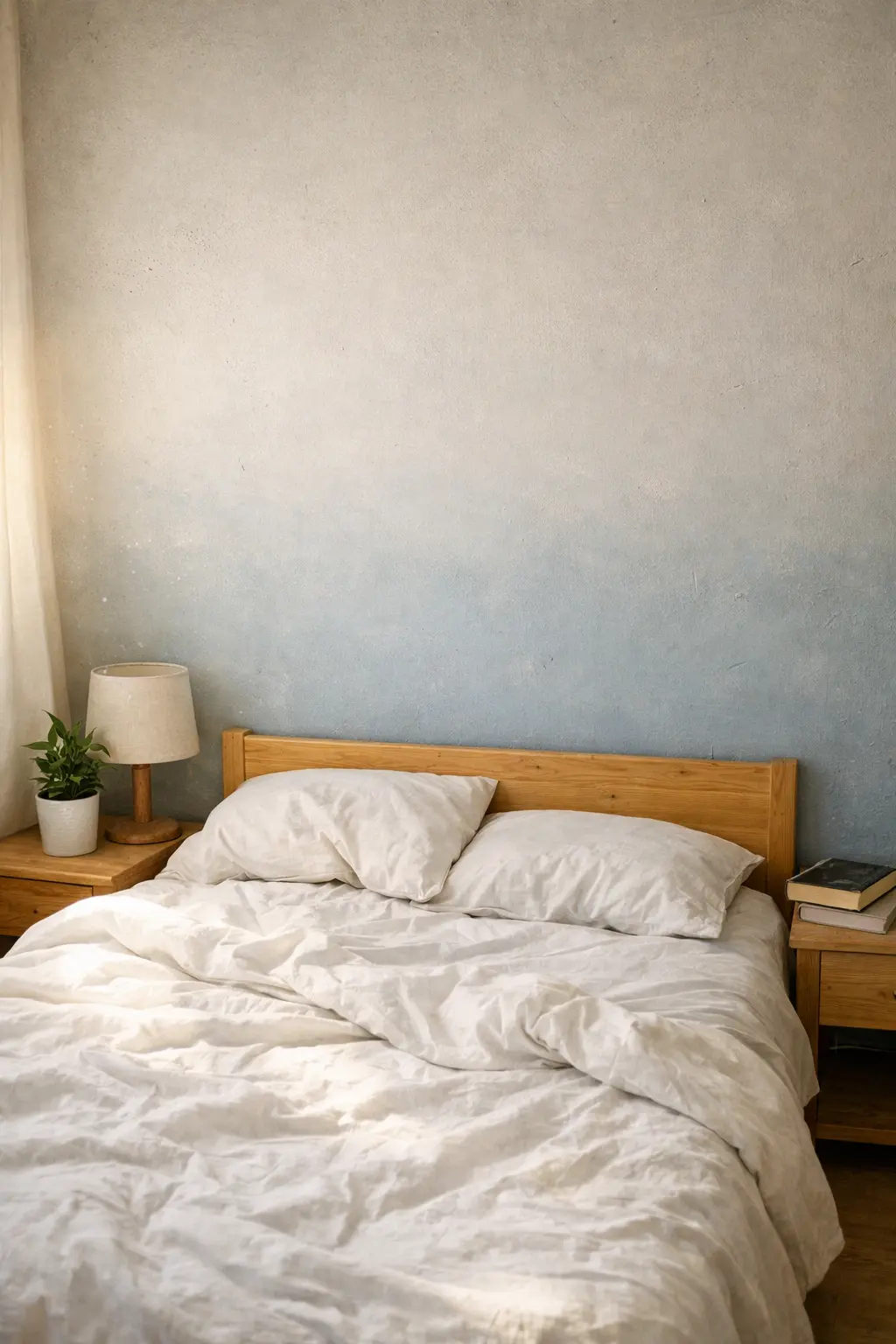 Pared del cabecero efecto degradado u ombré