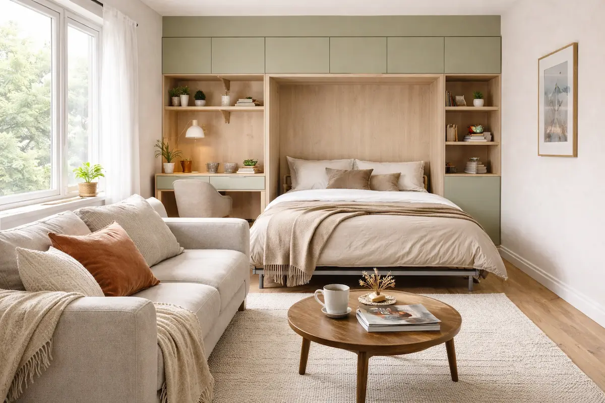Cómo integrar una cama en el salón