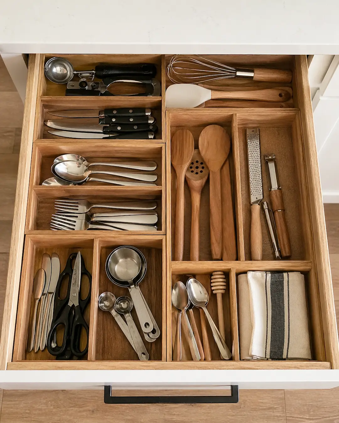 Organización de cajones y armarios de cocina