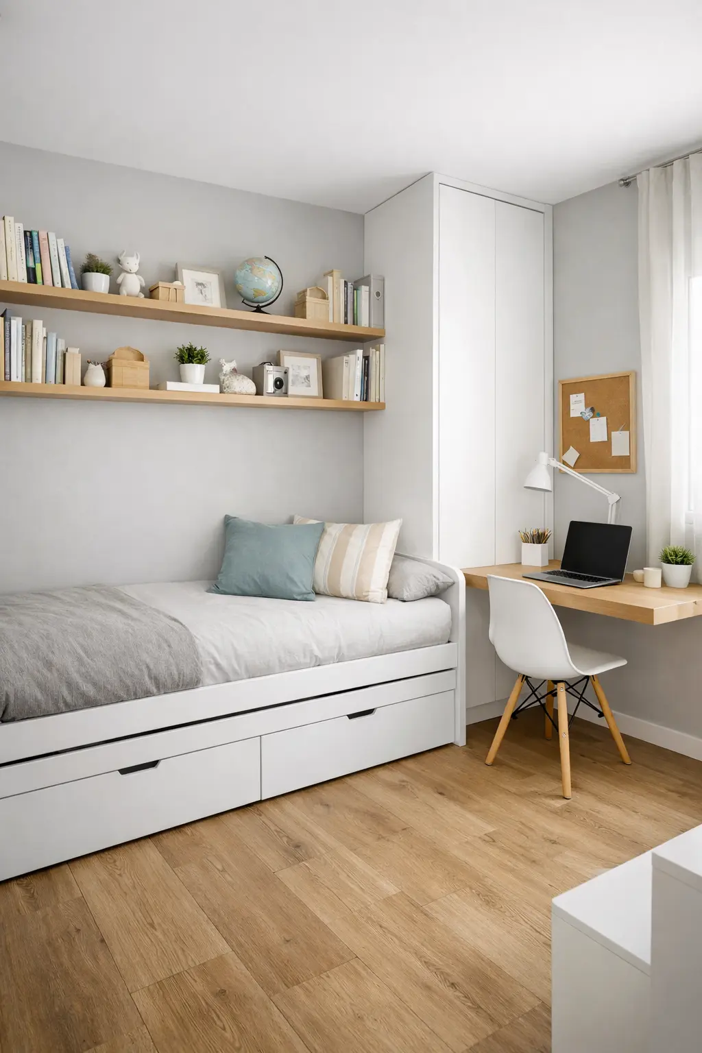 Muebles a medida para habitaciones estrechas y alargadas