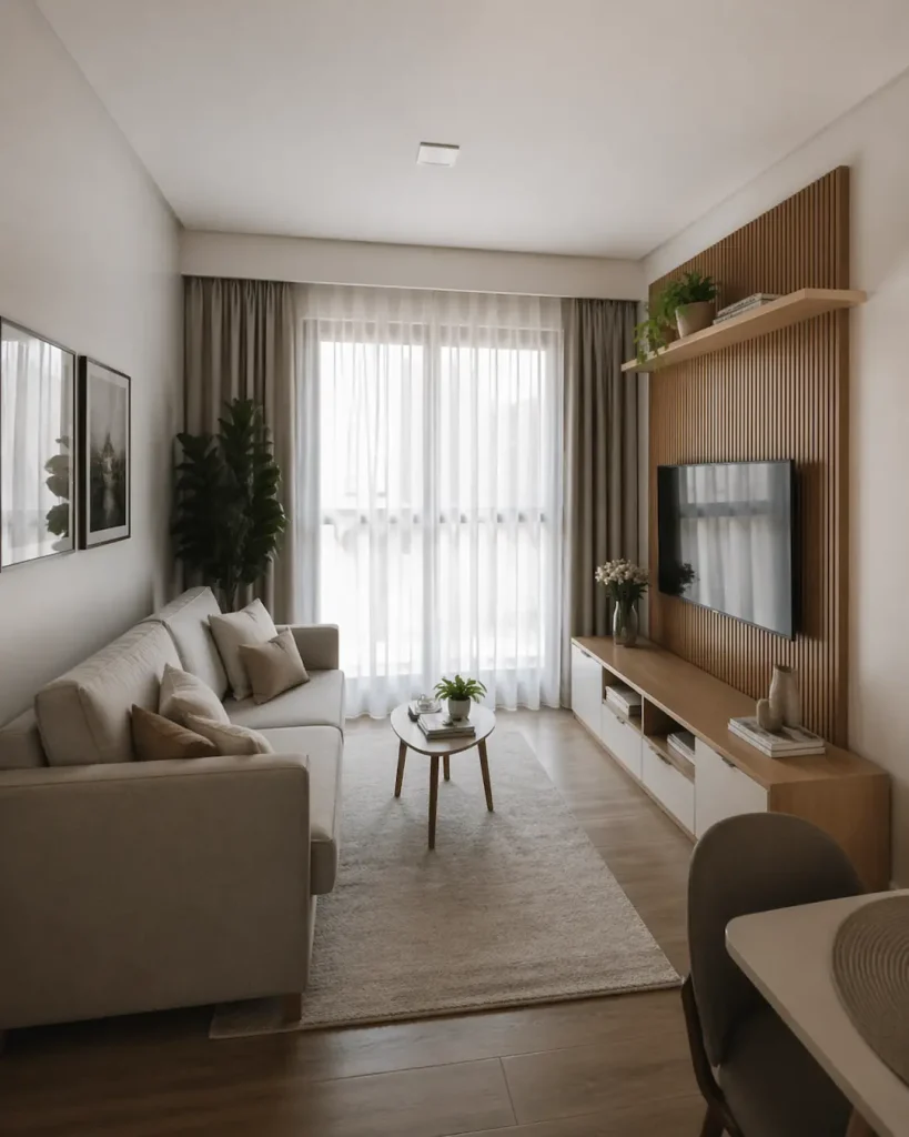 Distribución de muebles de salón en espacios pequeños