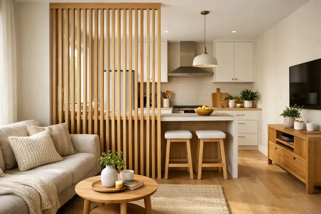 Cómo separar la cocina y el salón sin pared