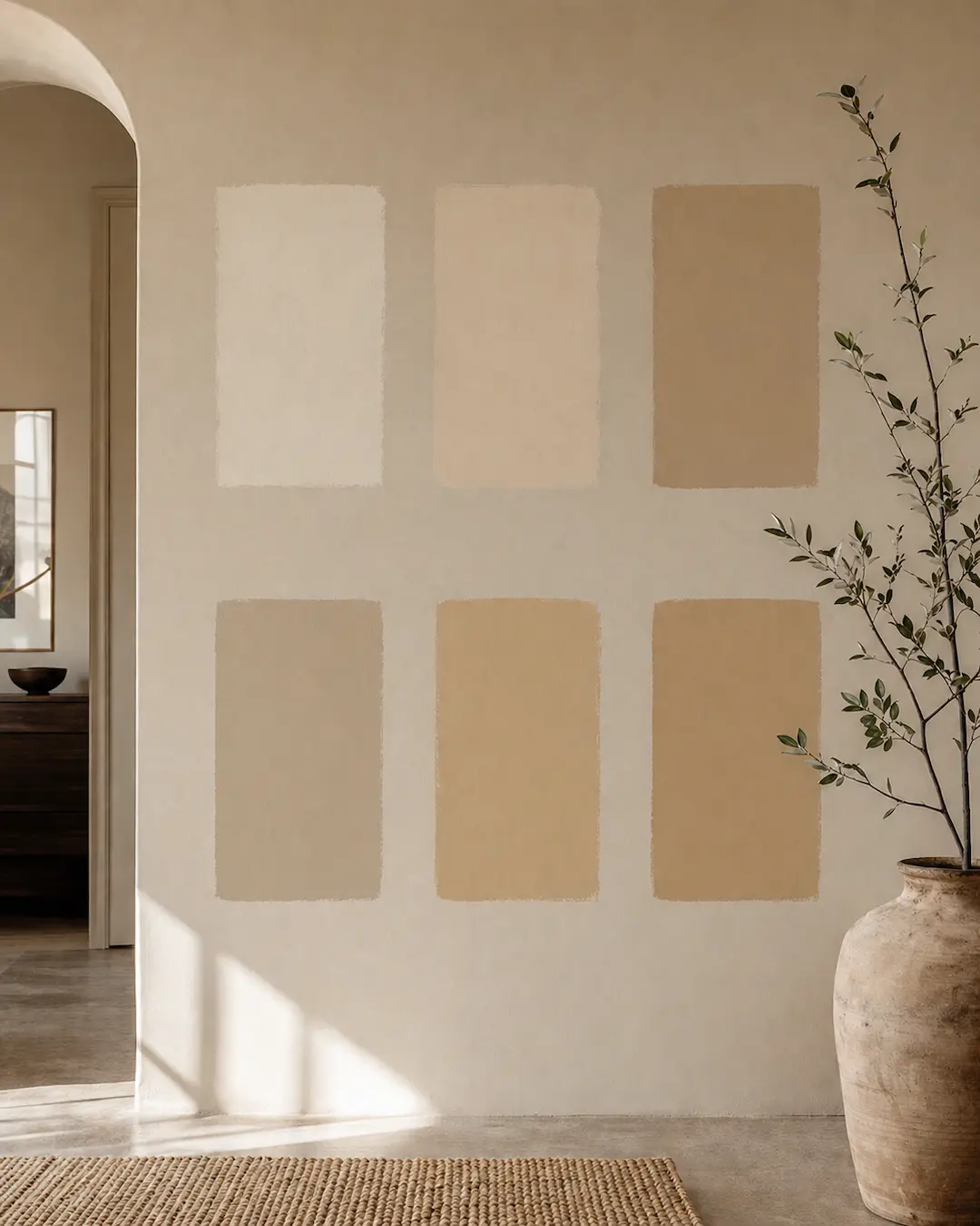 Tonos arena en paredes