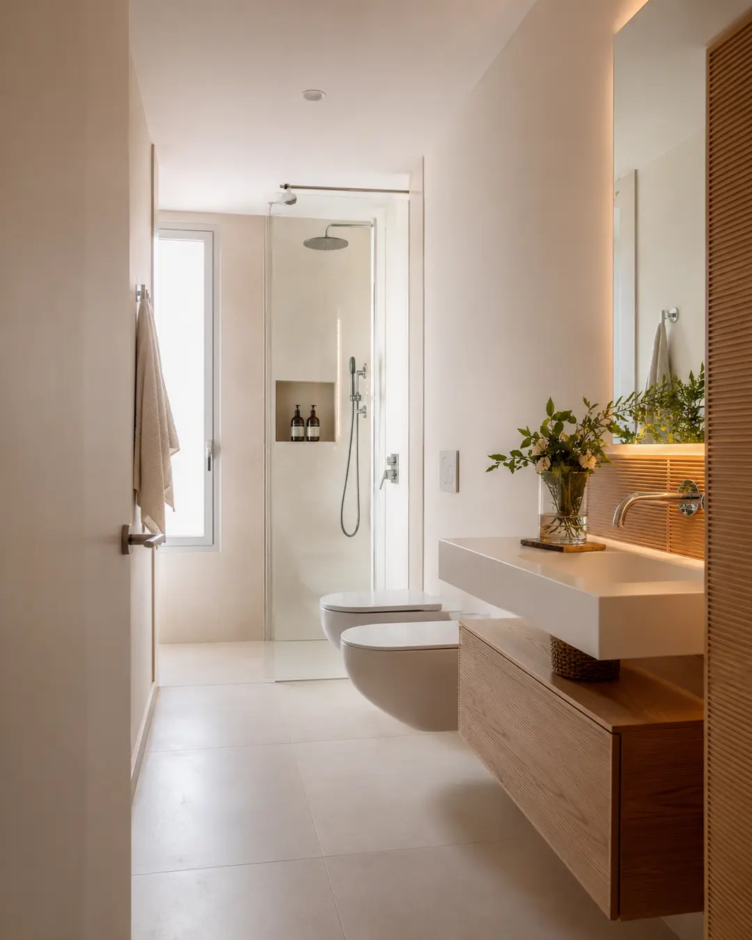 Distribución baño rectangular pequelo