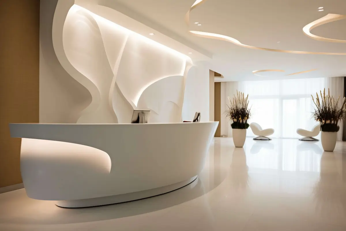 Mostrador moderno de Solid Surface
