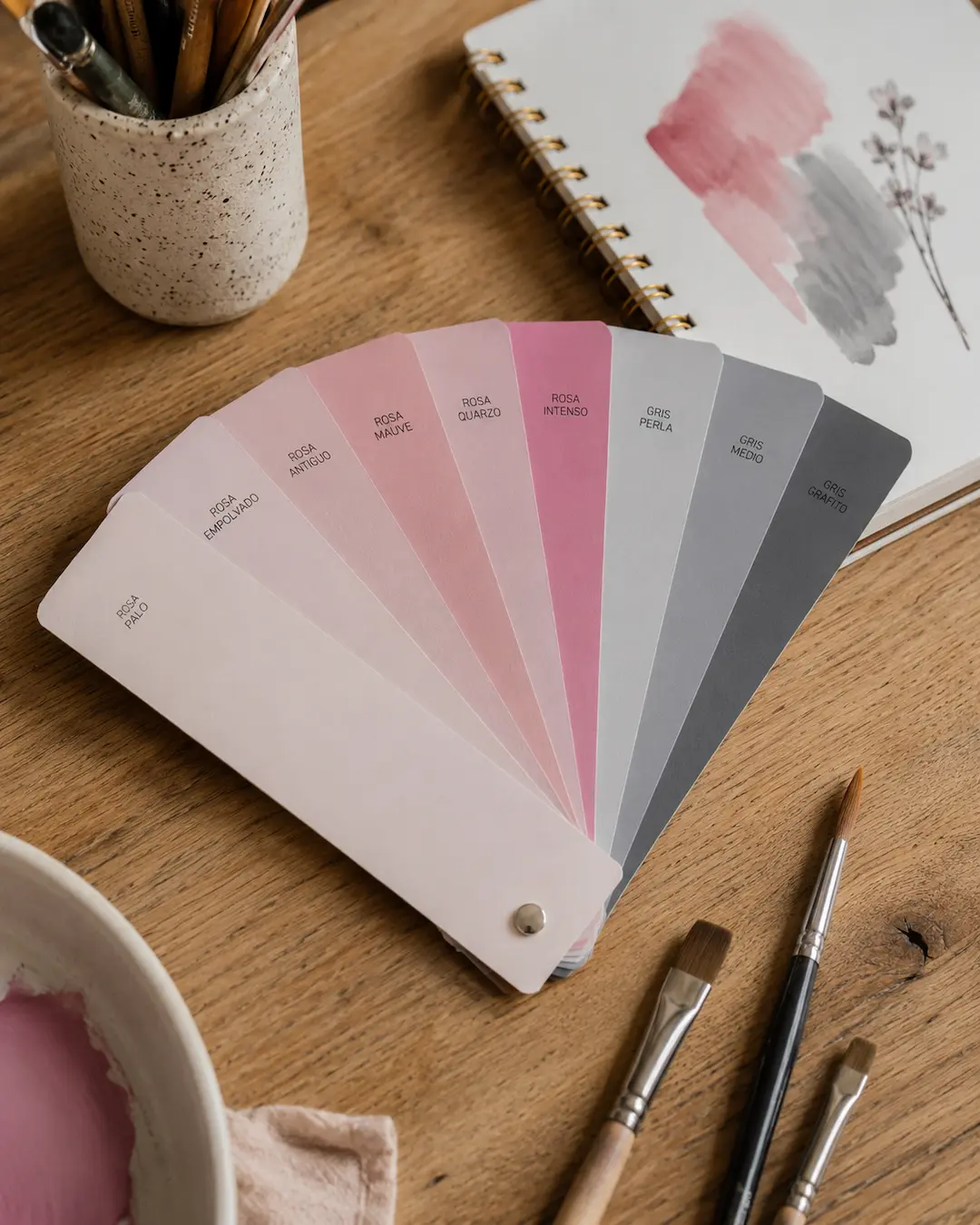 Claves para elegir los tonos de rosa y gris adecuados