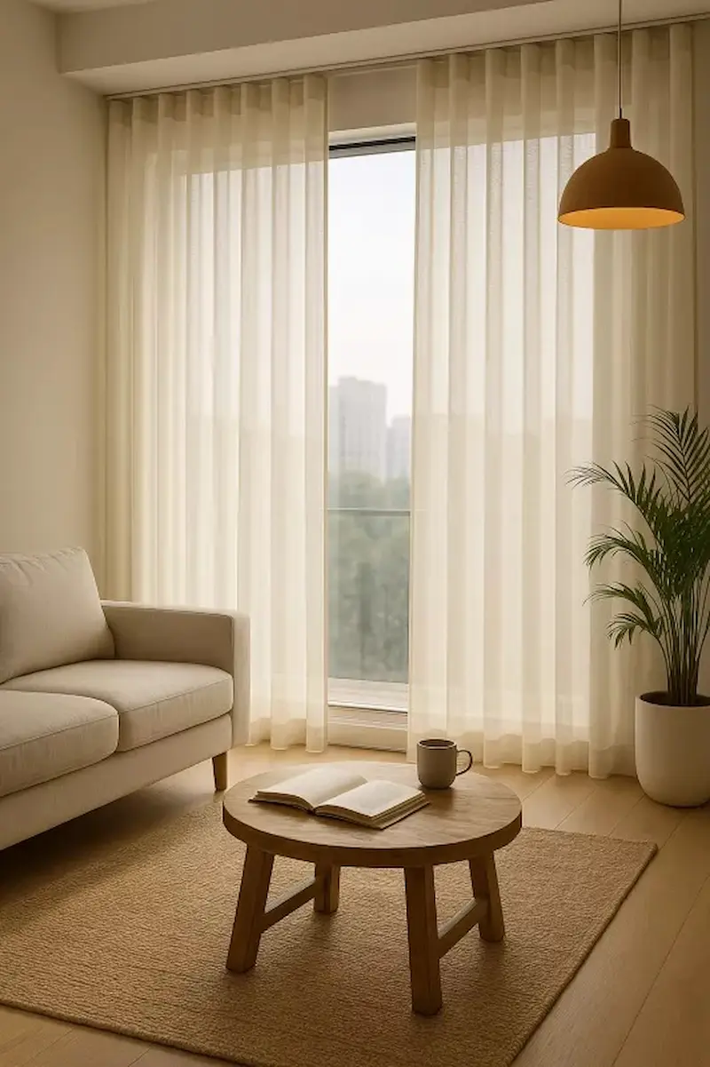 Cortinas de lino para una decoración natural