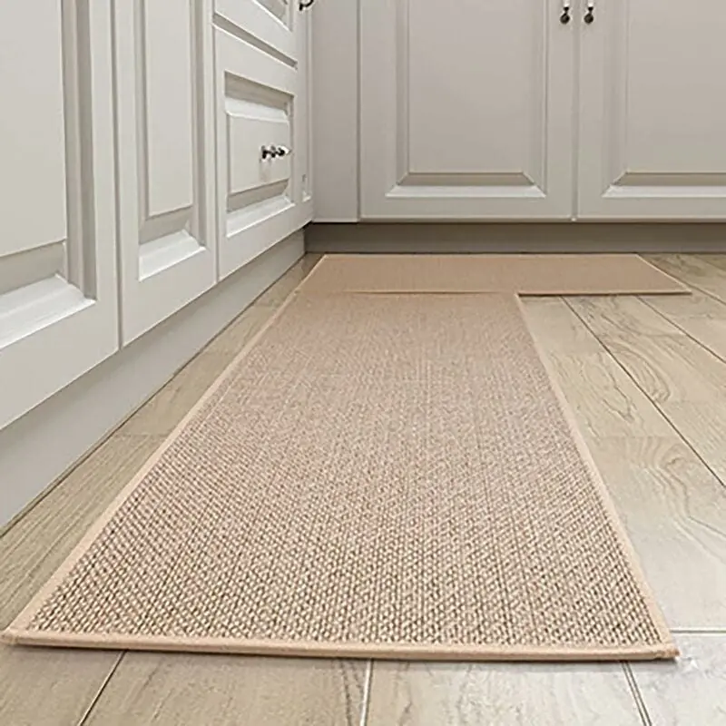 Alfombrillas de cocina de lino de 50 x 80 y 50 x 120 cm