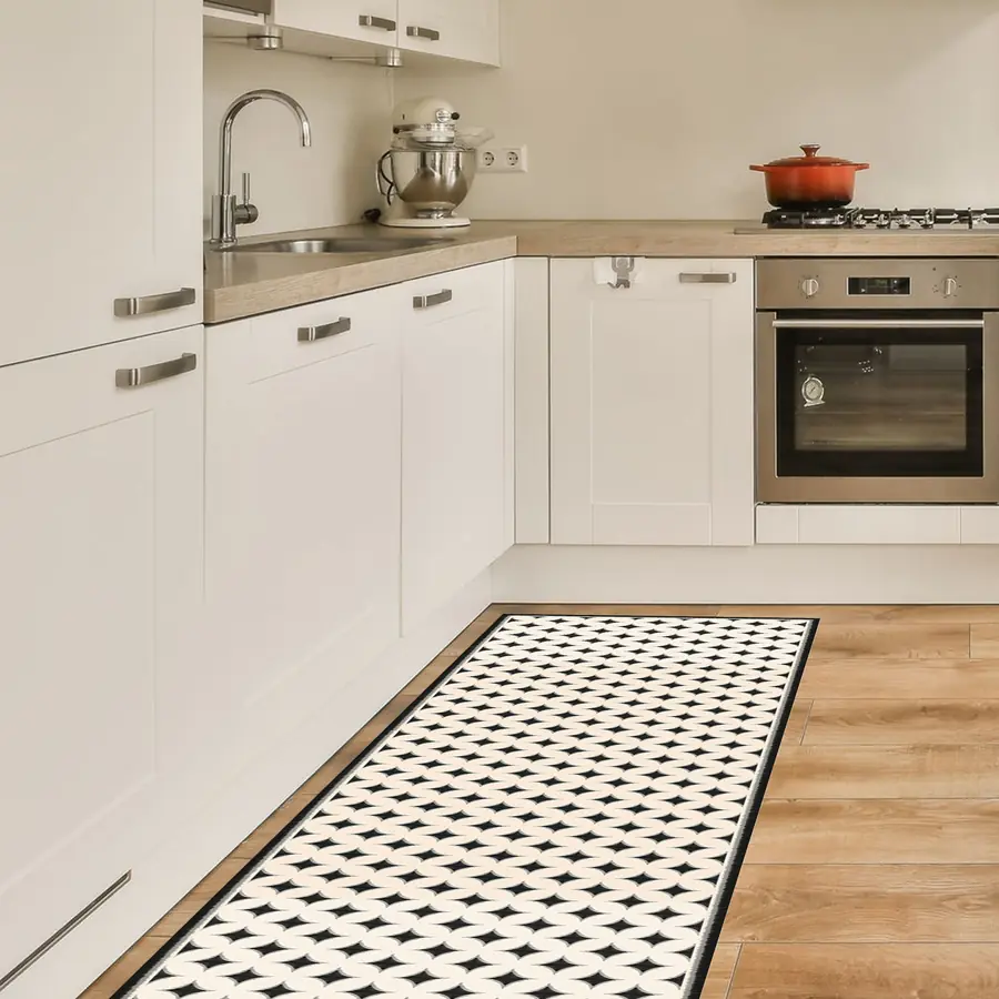 Tapete de cocina Monocromo sin fisuras de 240 x 50 cm